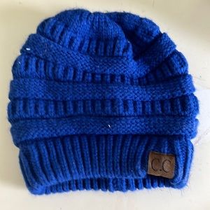 Blue beanie never worn!